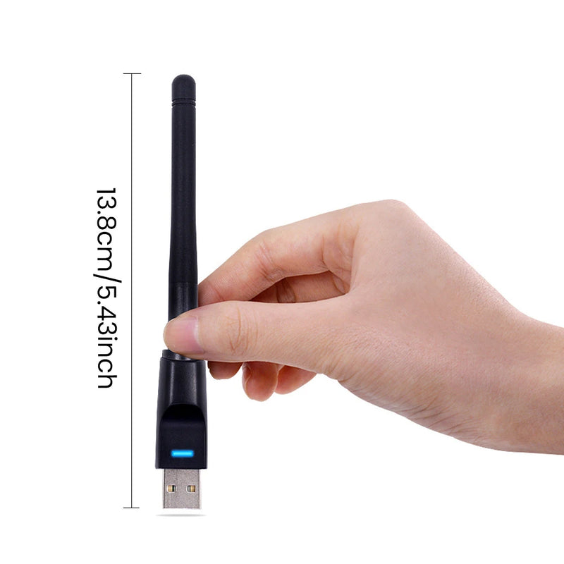 2.4GHz USB 2.0 Adapter 150Mbps WiFi Wireless Network Card with Antenna Chipset Ralink MTK 7601 802.11 b - Visuel 2 | SAMAG