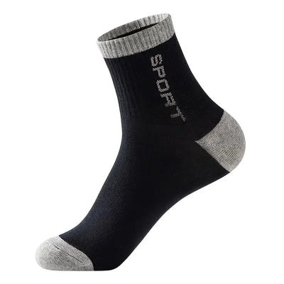 5pairs Men's Quarter Length Athletic Socks For Sports | SAMAG