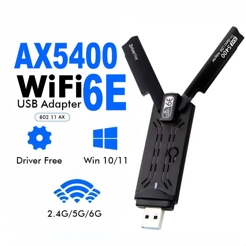 Kebidumei WiFi 7 USB Adapter BE6500 USB3.0 802.11BE Dongle Tri - Band 2.4G/5G/6GHz Network Card For - Visuel 7 | SAMAG
