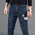 Fashion Print Six-Pocket Jeans Small Straight Cut Style | SAMAG