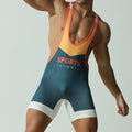 Men's Bodysuit Undershirt Gym Sports Vest Boxers Wrestling Singlets Bodybuilding Jumpsuits Cycling Running Fitness Clothing