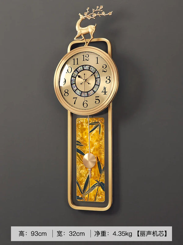 European Industrial Wall Clock Modern Living Room Office Art Wall Clock Luxury Pendulum Reloj De Pared Para Sala Home Decor