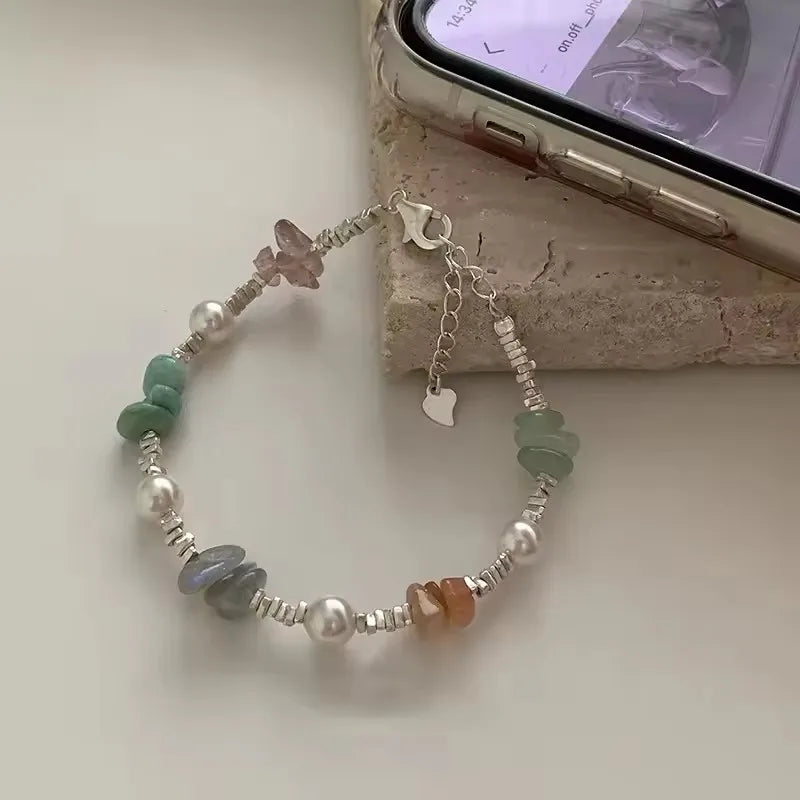 VENTFILLE 925 Sterling Silver Butterfly Bracelet for Girl Bead String Design Insect Fashion Versatile - Visuel 29 | SAMAG