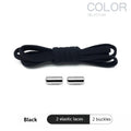 1 Pair Quick Locking Shoelaces Without Ties Elastic Laces Sneaker Widened Oval No Tie Shoe Laces Kids Adult Shoelace for Shoes