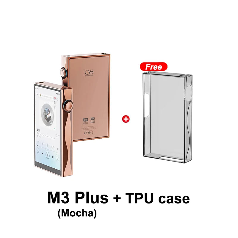 SHANLING M3 Plus HiFi Portable Music Player USB DAC AMP Open Android 13 Hi-Res Audio MP3 DSD512 PCM768 Bluetooth LDAC WiFi