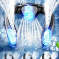 2026 New Neck Air Conditioner Portable Neck Fan Rechargeable Semiconductor Cooling Bladeless Fan Wearable Cooler multi purpose