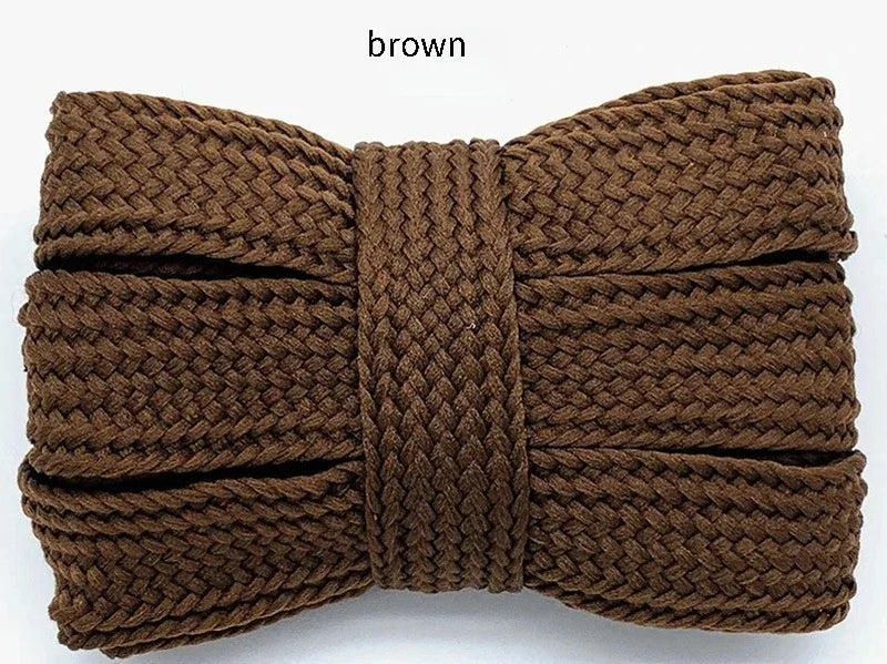 2CM Fat Shoe Laces for Campus Sneakers Thick Wide Shoelaces Replacement Laces Solid Color Flat Shoelace Sturdy Not Easy to Break
