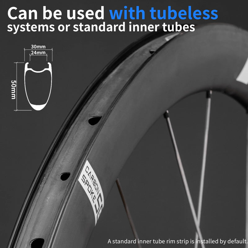 KORE CYCLONE Bicycle Carbon Wheelset 50MM Height Lightweight Carbon Spokes 36T Ratchet HG/XDR/MS Hub Winter Cycling Accessories
