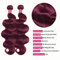 14A 99J Burgundy Body Wave Bundles Human Hair Brazilian Unprocessed 30 36 Inch Virgin Weave Raw Hair 98% Human Hair Bundles Extensions