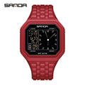 SANDA 6367 New Fashion Electronic Watch Men's 50m Waterproof Night Light Multi Functional Student Trend - Visuel 12 | SAMAG