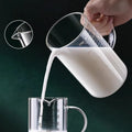YWDL 1pcs Glass Measuring Cup With Handle Heat-resistant Laboratory Beaker Kitchen Milk Coffe Measuring Mug 250/350/500/1000ml