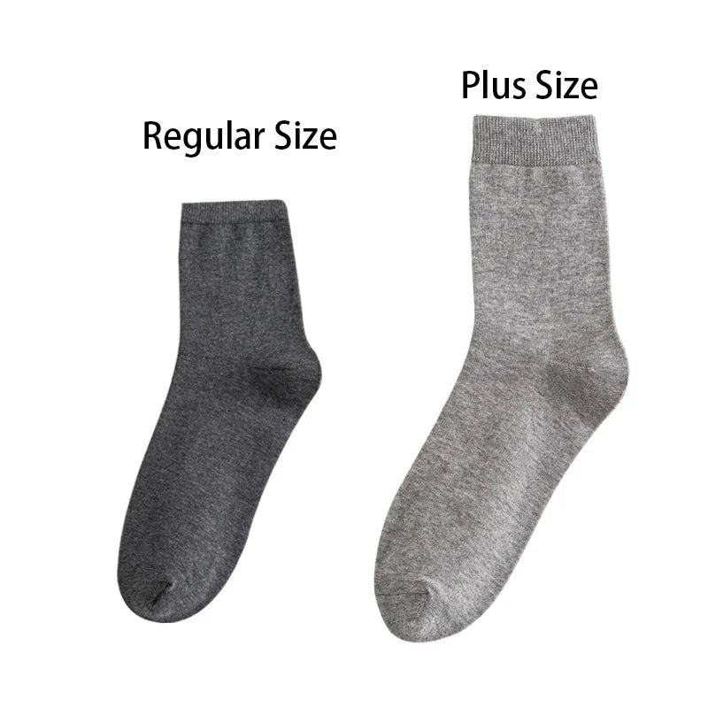 10Pairs/Lot Men Combed Cotton Socks Black Casual Business | SAMAG