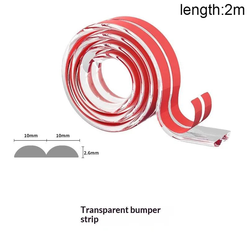 【Nice】Child Safety Bumper Guard Transparent Self-Adhesive Edge Protector For Tables Furniture Corners Soft Baby-Proofing Strips