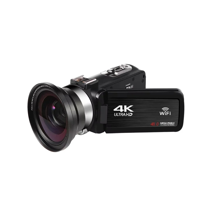 Full 4K Camcorder 18X 48MP Digital Camera Livestream Webcam UHD Vlog Video Recorder Wide Angel Macro Lens Photography Cameras