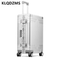 KLQDZMS 20'24'26'29 Inch Business Trolley Case All Aluminum Magnesium Alloy Boarding Case Large Capacity Universal Wheel Luggage