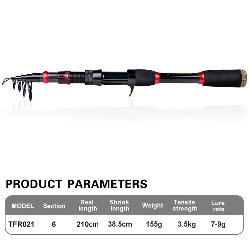 Carbon Fiber Long Casting Baitcasting Sea Rod Reel Combo | SAMAG