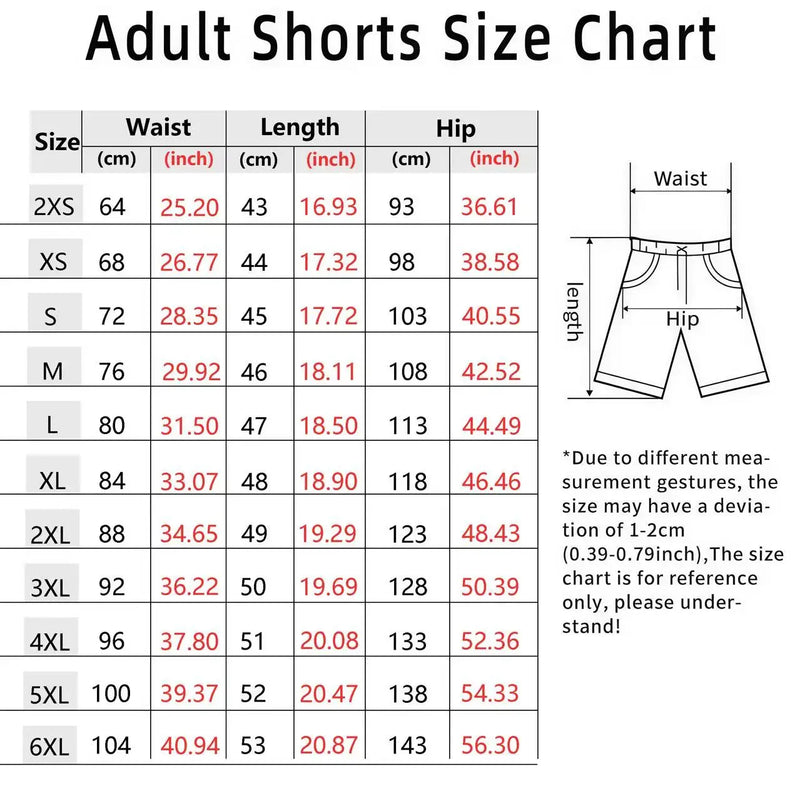 Unisex Quick Dry Casual Shorts Summer Trend Fashion Gym Fitness Basketball Sweatpants Loose Comfortable Daily Wear