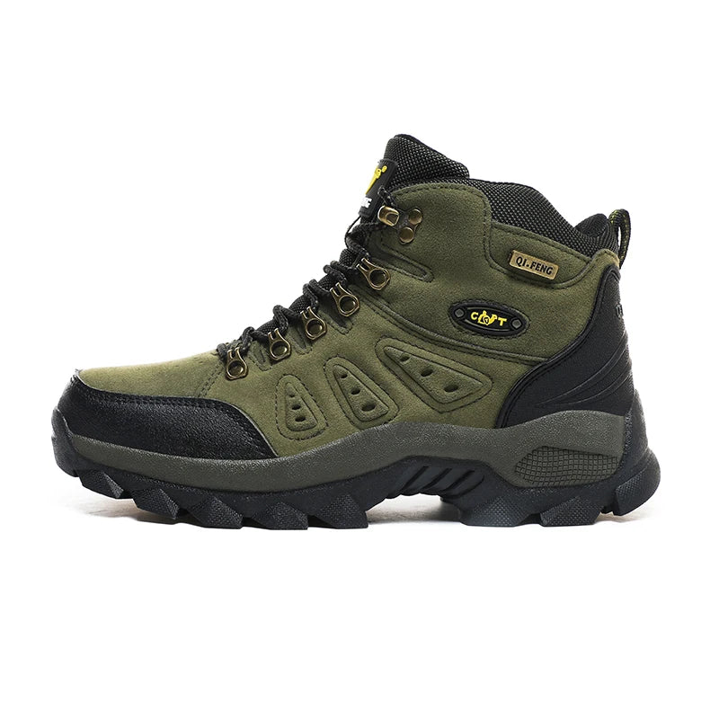 PLUS SIZE Unisex High-Top Adventure Sneakers Durable Grip Non-Slip Lace-Up Comfort Ideal for Outdoor Hiking Boots Men Footwear