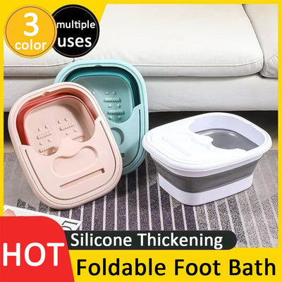 Foldable Foot Bath Tub-Portable, Covered Basin | SAMAG
