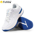 FitVille Mens Tennis Shoes Professional Training Sneakers Wear Resistant Anti-Slip Sweat Absorbent for Swollen Feet Arch Support