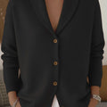 Solid Color Button Knit Hooded Sweater Cardigan Jacket For Autumn Winter New Casual Fashionable Women's Clothing Pulls Femmes