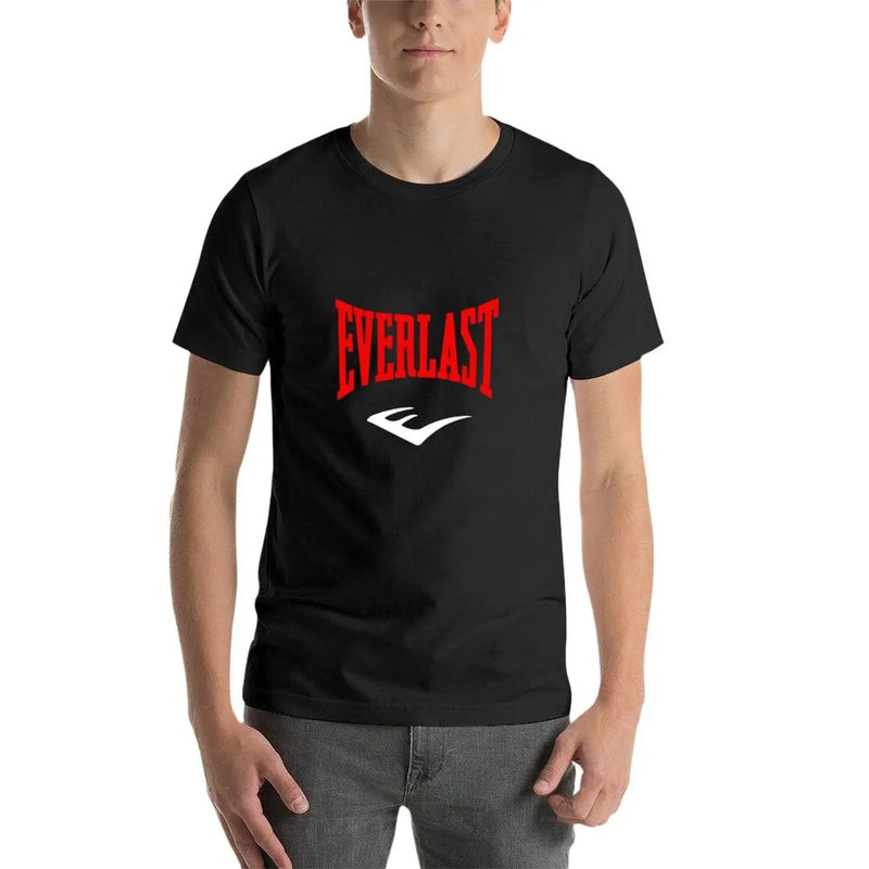 EVERLAST BOXING LOGO T-Shirt anime clothes vintage graphic tee baggy shirts plain black t shirts men