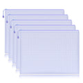 5Pcs, Waterproof Mesh Zipper Pouch, Document Bag, File Folders, A4, School, Office Supplies, Pencil Case, Storage Bags