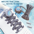 New Swivel Buckle Laces Adults Kids Sneakers No Tie Shoe Laces Automatic Flat Shoelaces Without Ties Casual Shoes