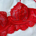 Lingerie Set Transparent Bra Set Hot Erotic Sexy Costumes Solid Color Underwear Seamless Bra Thong Garters Sexy Lingerie Sets