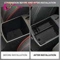 Car Armrest Stowing Tidying Box Storage for Hyundai Kona 2018 - 2022 ABS Center Console Organizer Phone Holder Tray Container