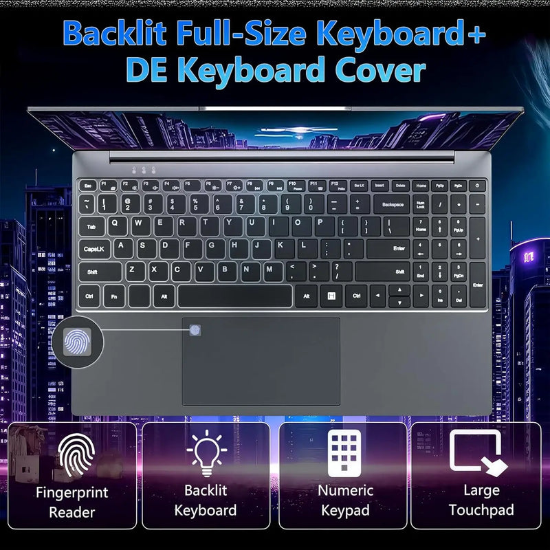 2026 15.6" Intel Core i9 10980HK Gaming Laptop IPS 4K 16GB RAM 1TB SSD M.2 Windows 11 Pro Fingerprint Unlock Backlight Computer