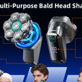 Kensen S32 Electric Head Shaver for Men 7D Floating Cutter USB-C Rechargeable 8100/8500 RPM IPX6 Waterproof Magnetic Head Razor