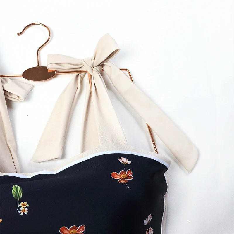 Swimsuit With Skirt Sexy Women Bikini Push Up Swimwear | SAMAG