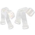 1Pair Invisible Bra Strap Elastic Shoulder Belt Transparent Non-Slip Plastic 1cm