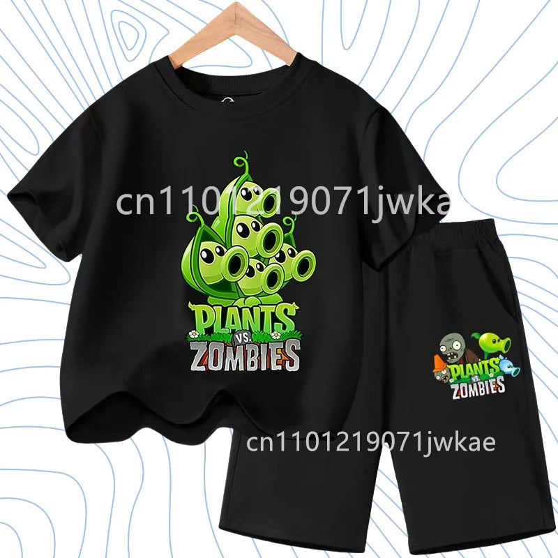 Children's Plants Vs. Zombies Short - Sleeved T - Shirt Set - View 15 | SAMAG