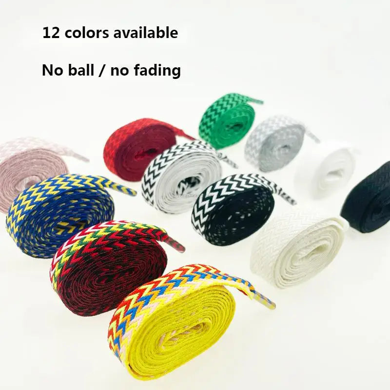 New Flat Shoelaces for Sneakers AF1 Shoe laces Width 1.5cm/2cm/3cm Shoelace luxury brand Laces Shoes 120/140/160cm Strings
