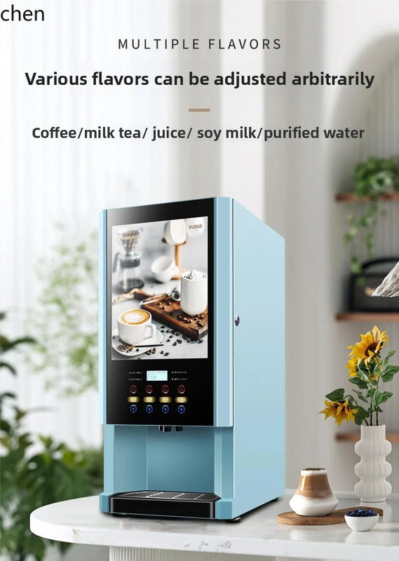 LXC automatic instant coffee machine household hot and cold water self-service milk tea juice soy  all-in-one machine commercial