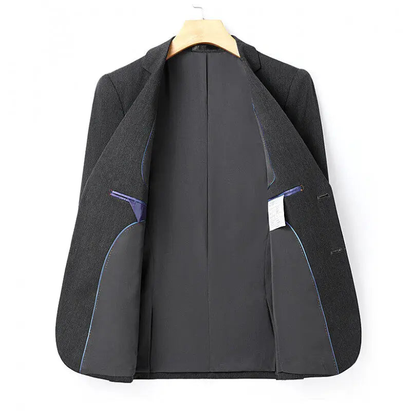 new model men High quality four-sided stretch Suit Formal  Jacket + Trousers 2-piece suit Men's Business suit size 5XL