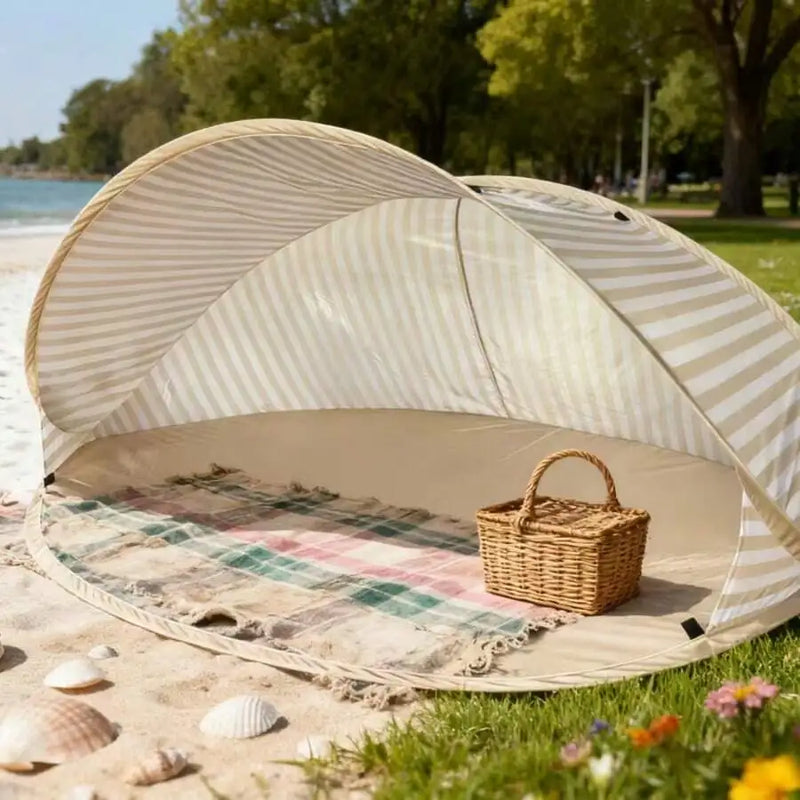 2-Person Pop-Up Beach Tent - Instant Setup Sun Shelter | SAMAG