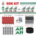 50-5M 1/4'' Hose Adjustable Drippers Automatic Watering Kit for Garden Greenhouse Home Outdoor Sprinkler Drip Irrigation System