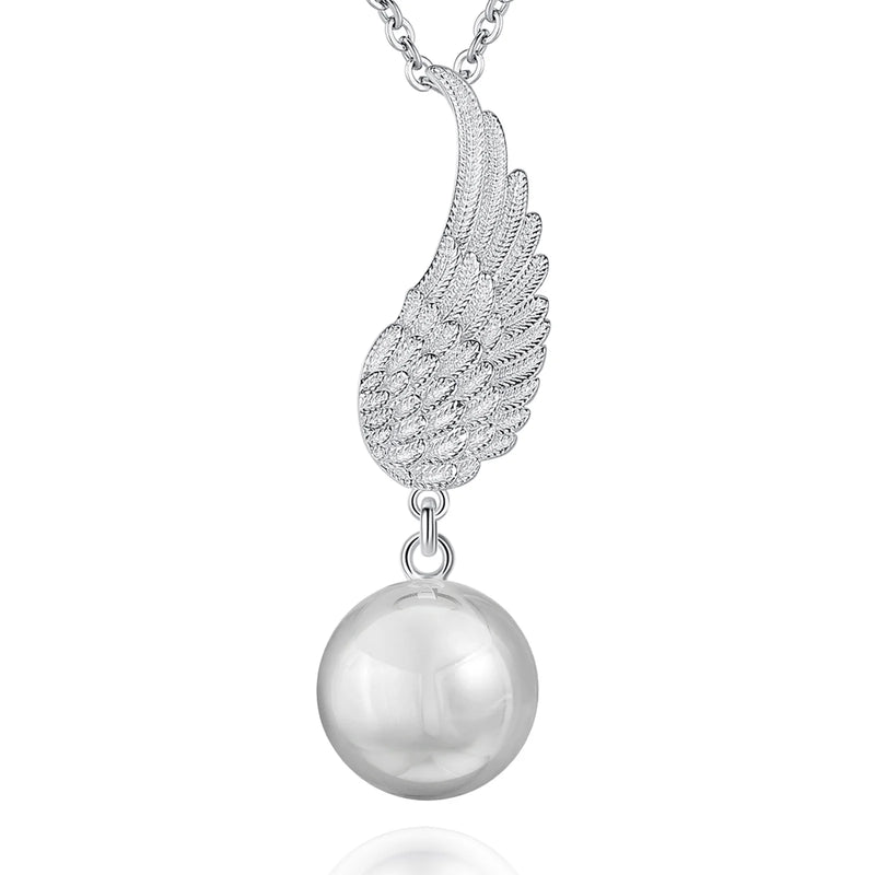 Eudora Harmony Ball Pendant Necklace Pregnancy Chime Ball Mexcian Bola Pendants Wishing Balls Fine Jewelry for Women Best Gift