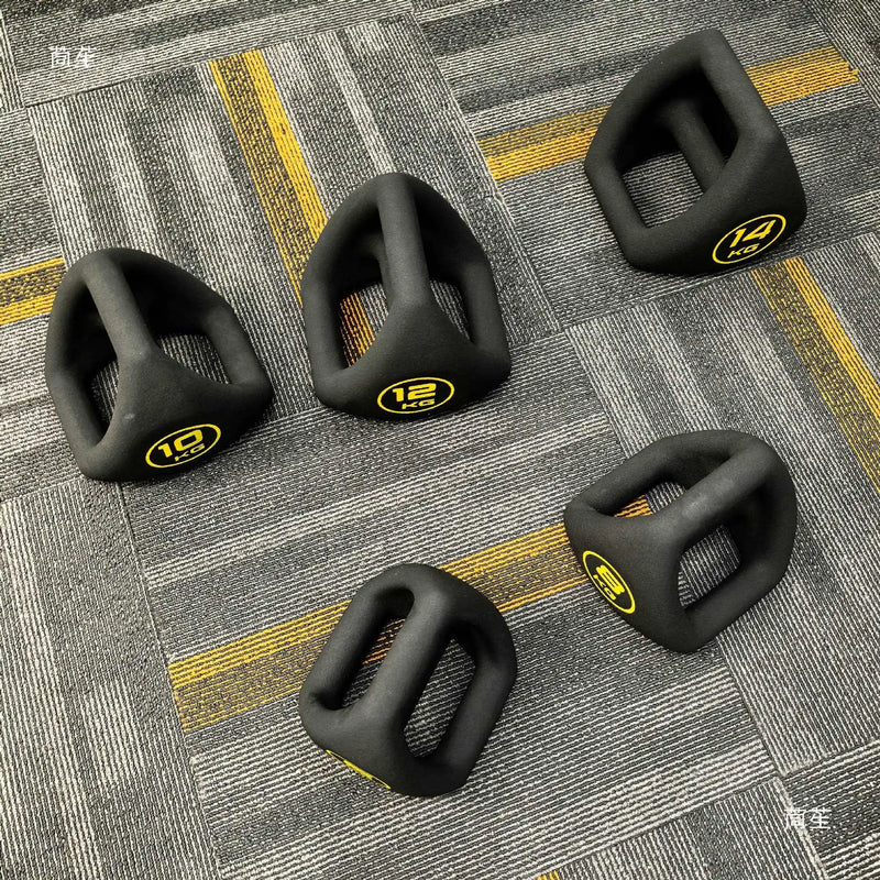 3-in-1 Triangle Cast Iron Dumbbells Kettlebell Combo | SAMAG