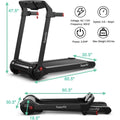 Bluetooth - Enabled 3.0HP Treadmill with HD Touchscreen - View 6 | SAMAG