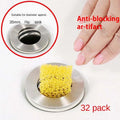 Wash basin hair filter sewer bathtub sink loofah sponge sink anti hair filter