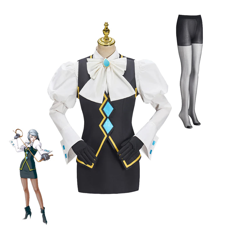 Game Ace Attorney Karuma Mei Cosplay Costume Work Uniforms Franziska Von Karma Procurator Outfits Halloween