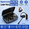 V1-3 Business Earphones with Charging Compartment Wireless Headphones Hanging Ear Bluetooth Earphones Single Ear with Detachable