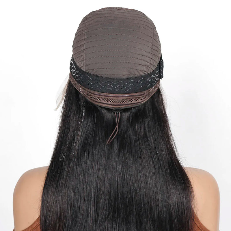Middle T  Part Short Bob Lace Front Human Hair Wig With Elastic Drawstring Side Part 13x5x2 Lace Wig Straight Bob Brazilian Wigs