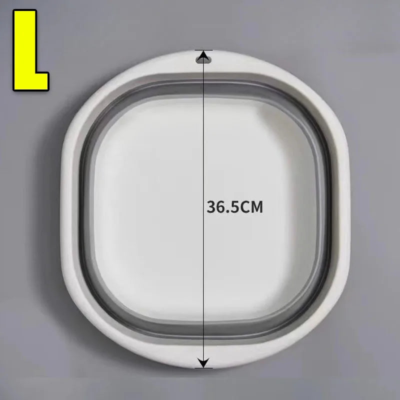 Folding Bowl Foot Bath Portable Wash Basin for Travel Silicone Folding Bowl Pedicure Tubs Foldable Basin Portable Foot Bath