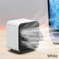 Portable Air Conditioner Fan USB Desktop Fan Rechargeable Mini Air Humidifier Cooler Table Cooling Mist Fan for Office Home