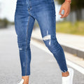 Men's Slim-fit Stretch Denim Pants, Comfortable Elastic | SAMAG